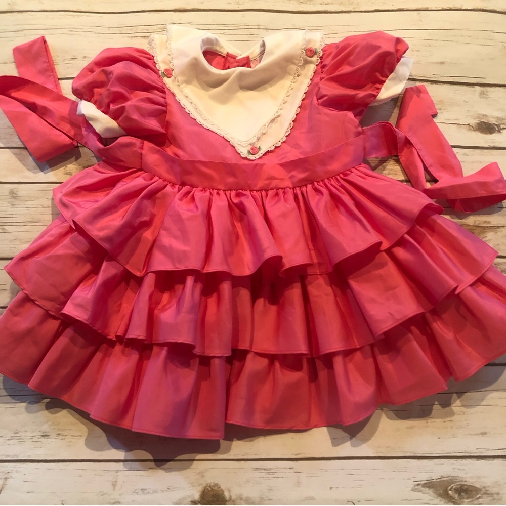 Martha’s miniature’s pink dress
